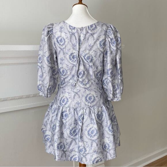 LoveShackFancy Small Cocktail Silk Dress Small Homecoming Formal $579 Pearla - Picture 7 of 16